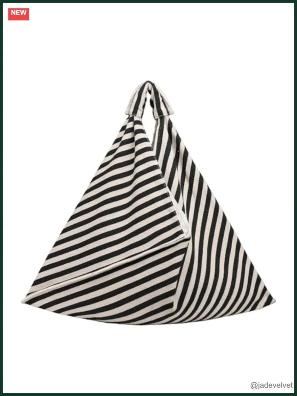 Large Canvas Striped Hobo Bag Work Travel Tote Shoulder Bag